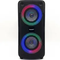 Ecopower Speaker EP-2201 6.5" 2X/ 40W/ BT/ USB/ Aux/ SD/ FM/ Microfono Negro