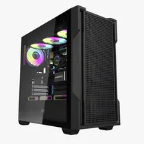 Gabinete Aigo Darkflash DS900 Mesh, Mid Tower, ATX, Aço e Vidro Temperado, Black s/fan