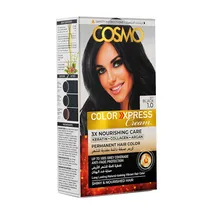 Tinte Capilar Cosmo Color Express Cream 1.0 Jet Black Kit