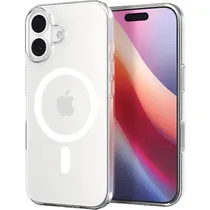 Capa Spigen Crystal Hybrid Magfit ACS09649 para iPhone 17 - Clear White