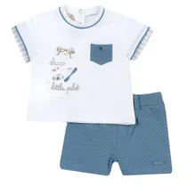 Chicco Fashion Set 2 PZ Camiseta c/ Pantalones Corto Tela s/C