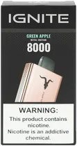 Vape Descartável Ignite V80 Green Apple 8000 Puffs Metal Edition Rose