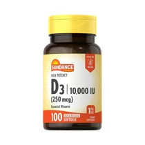 Vitaminas Sundance High Potency D3 250MCG 100 Cápsulas