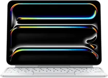 Apple Magic Keyboard para iPad Pro 11 (M4) Inglês MWR03LL A2975 Branco (iPad Não Incluído)
