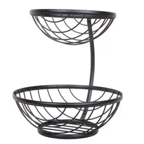 Fruteira 2 Níveis Aço Preto 27.9X27.3X30CM