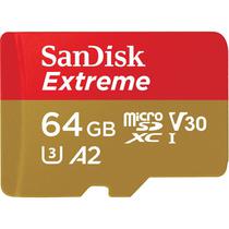 Cartao de Memoria Micro SD Sandisk Extreme Action 64GB 170MBS  SDSQXAH-064G-GN6AA