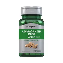 Suplemento Piping Rock Ashwagandha Root 460MG 120 Cápsulas