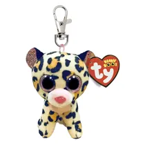 TY Peluches TY Beanie Boos Livvie Leopardo Caf Rosado Clip Tela Poliester 3 Años + Multicolor