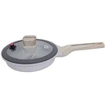 Frigideira Induçao Ucc Life Beig 28CM com Tampa