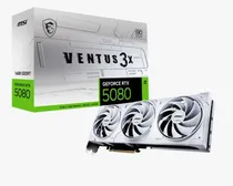 Placa de Vídeo 16GB Exp. GF-RTX5080 MSI Ventus 3X Oc White 912-V531-202