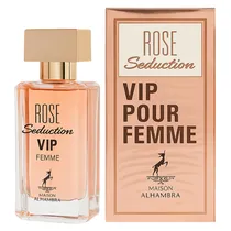 Perfume Maison Alhambra Rose Seduction Vip Pour Femme Eau de Parfum Feminino 30ML