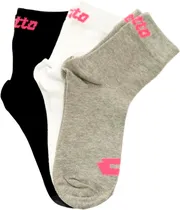 Meias Lotto HO434/WHPKBK (3 Pares)