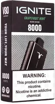 Vape Descartável Ignite V80 Grapefruit Mint 8000 Puffs