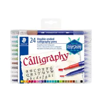 Marcador Rotulador Staedtler Double-Ended Calligraphy 3005 TB24 24 Unidades