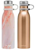 Kit Garrafa Térmica Contigo Couture 591ML - Chardonnay/Rose Quartz