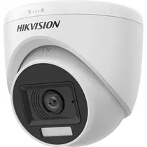 Câmera de Vigilância Hikvision Turret DS-2CE76K0T-LPFS 3K - Branco/Preto