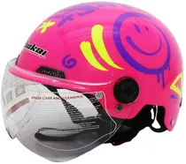 Capacete para Moto Jiekai JK-609 G1 - Neon Fuchsia Graphic