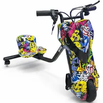 Triciclo Eletrico Hye TR02 8.5" 80KG 250W - Yellow Grafiti