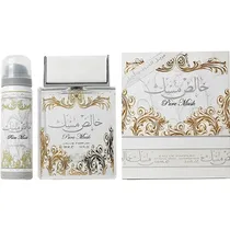 Kit Perfume Lattafa Pure Musk Edp 100ML + Spray Corporal 50ML - Unissex
