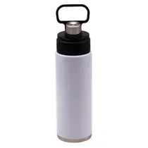 Garrafa Termica Stainless Aço Inox com Alça de Transporte 750 ML - Branco