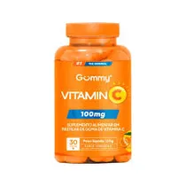 Gummy Vitamina Vitamin C 100MG 30 Unidades 120G Plastico Naranja