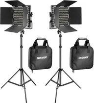 Neewer LED-660 Bi-Color Kit de 2 Peças de Luz de Vídeo LED Regulável