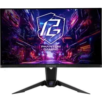 Monitor Gamer Asrock Phantom PGO27QFV QD-Oled 27" QHD 360 HZ / 0.03 MS - Preto