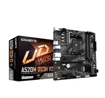 Placa Mãe AM4 Gigabyte A520M DS3H V2 DP/HDMI/M.2/DDR4  Placa Mãe A...