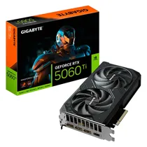 Placa de Vídeo Gigabyte Windforce Oc Nvidia Geforce RTX-5060TI 16GB GDDR7 - GV-N506TWF2OC-16GD