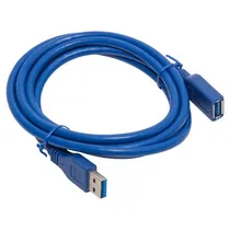 Cabo USB Extensor 1.8M 3.0 Azul Microfins