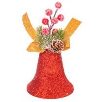 Sino Natalino Dourado/Vermelho/Prateado 10 CM X 11 CM
