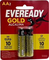 Pilha Eveready Gold Alcalina AA (2 Unidades)