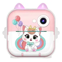 Câmera Polaroid para Crianças MZ-059 Cat - Rosa (Caixa Feia)