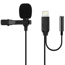 Microfono Lapela Sate p/Cel A-FONE35L Lightning iPhone Jack Hembra