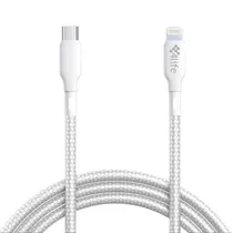 Cabo Apple USB-C Lightning 4LIFE 30W 1M Preto FL30CLSB1