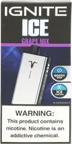 Vape Descartável Ignite V400 Ice Grape Mix 40000 Puffs