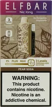 Vape Descartável Elf Bar 40K Nic King Pear Soda 40000 Puffs