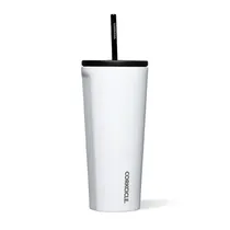 Corkcicle Vaso Cold Cup XL 30OZ/890ML c/Pajita Gloss White