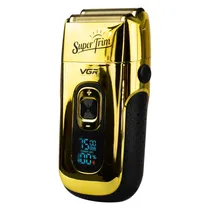 Barbeador Elétrico VGR V-332 - Recarregável - Dourado