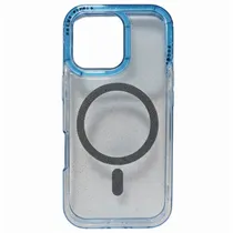 Capa Magnética Cisen para iPhone 17 Pro - Azul Transparente