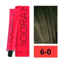Crema de Coloración Schwarzkopf Igora Royal 6-0 Rubio Oscuro 60GR