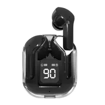Fone de Ouvido Sem Fio Keen Earphones Y91 com Bluetooth V5.3 - Transparente/Preto