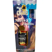 Tequila Charro Reposado 750ML Pack Vasitos ? 7593801130210