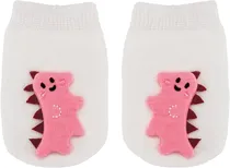 Meia Antiderrapante Dino Rosa Buba - 14546 - PP