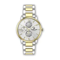 Relógio Analógico Feminino Daniel Klein Exclusive DK.1.12386-5 - Prata e Dourado