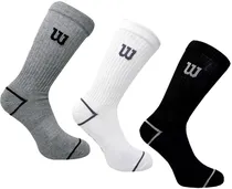 Meias Wilson C5871 Calceta Cab Cinza/Branco/Preto (3 Pares)