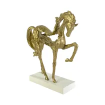 Figura Decorativa de Caballo Concepts 439-788106 31.5 CM Dorado