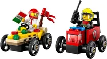 Lego City Pizza VS Fire Truck - 60458 (70 PCS)