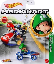 Carrinho Hot Wheels Mario Kart Mattel Baby Luigi - HDB28