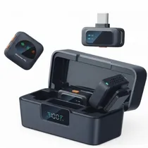 Microfone Sate A-MK205 Lightning + USB-C Preto